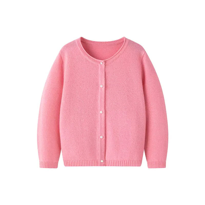 Blossom Cashmere Cardigan with Pearl Accents